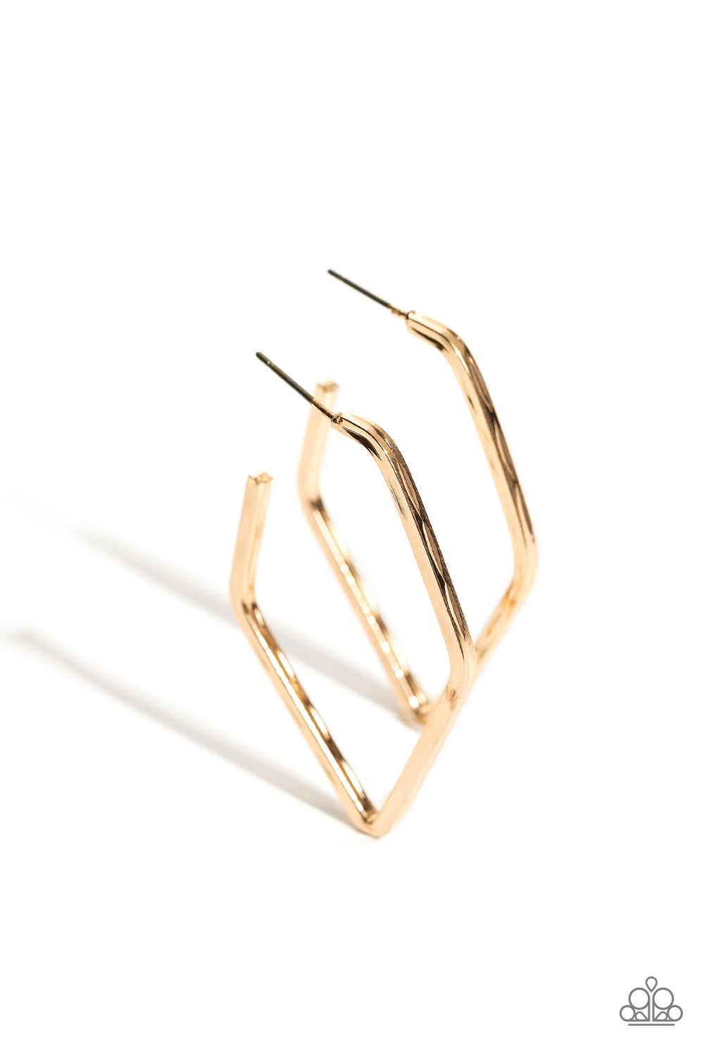 Winning Edge Gold hoop earrings