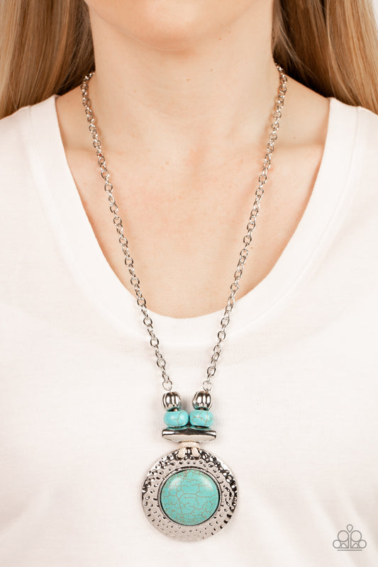 Archipelago Artisan Blue pendant necklace, alternate view