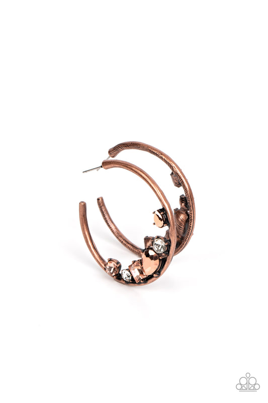 Attractive Allure Copper hoop earrings