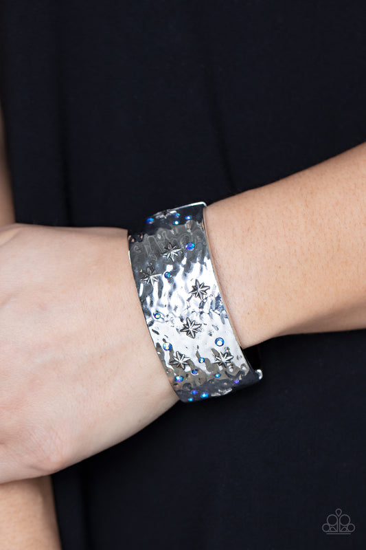 Across the Constellations Blue bangle bracelet, alternate view