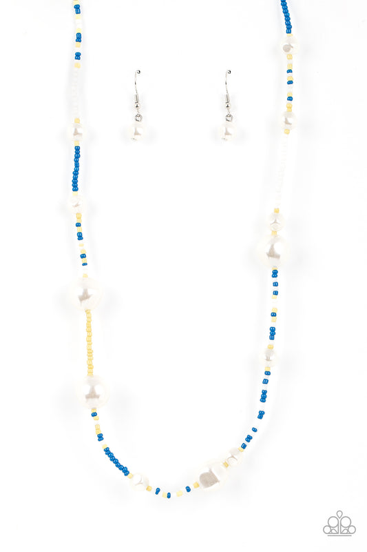Modern Marina Blue statement necklace