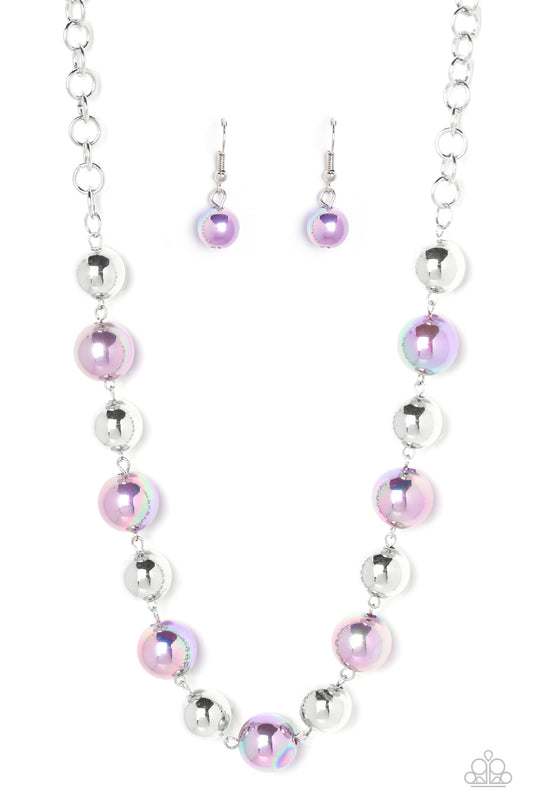 Dreamscape Escape Purple statement necklace