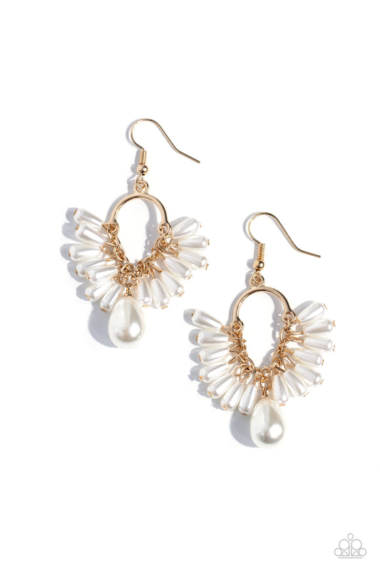 Ahoy There! Gold dangle earrings