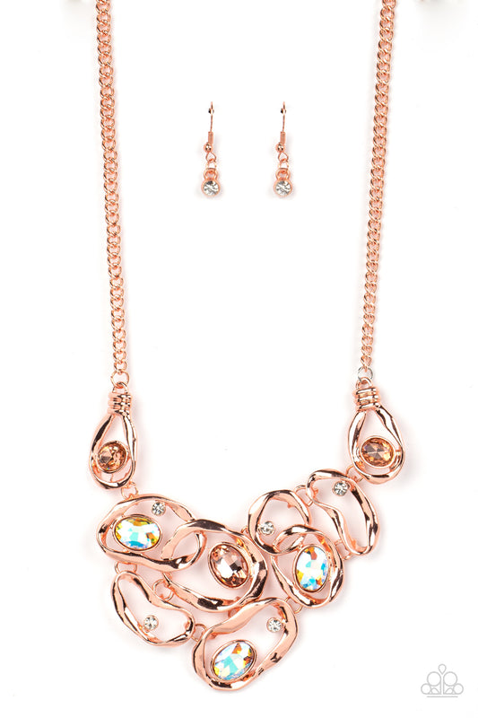 Warp Speed Copper statement necklace