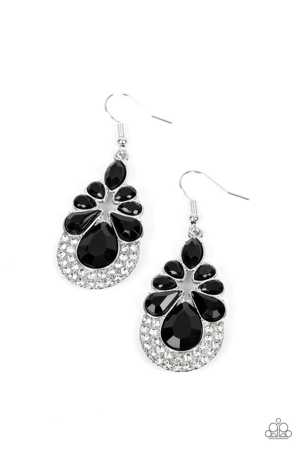 Beachfront Formal Black dangle earrings
