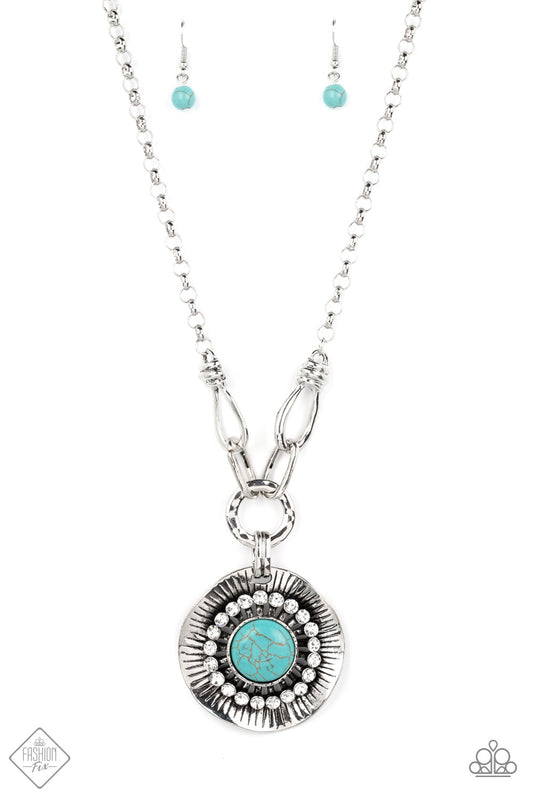Badlands Treasure Hunt Blue pendant necklace