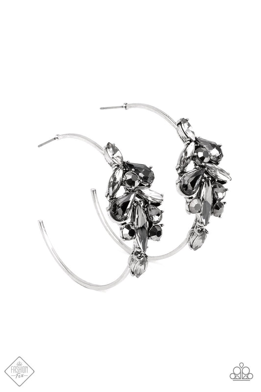 Arctic Attitude Silver hoop earrings