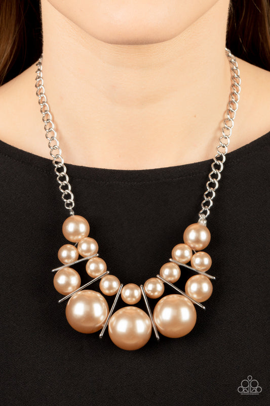 Challenge Accepted Brown statement necklace, alternate view