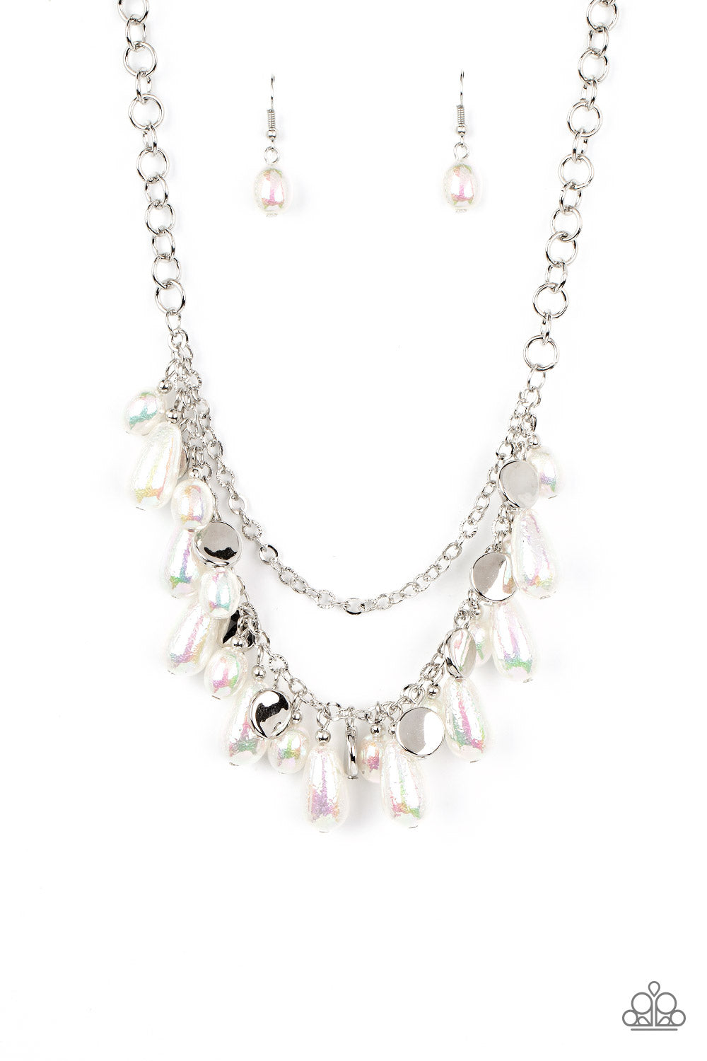 Interstellar Serenity White statement necklace