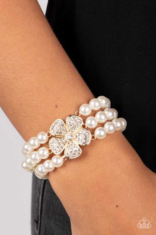 Park Avenue Orchard Gold stretch bracelet, alternate view