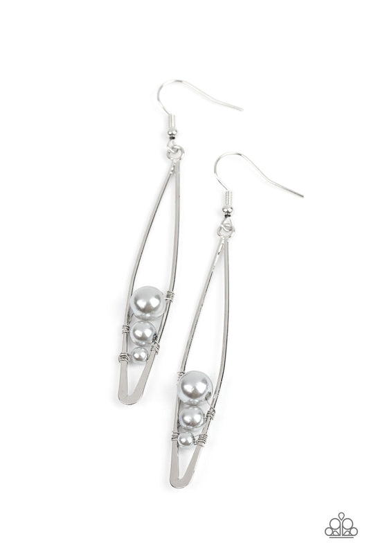 Atlantic Allure Silver dangle earrings