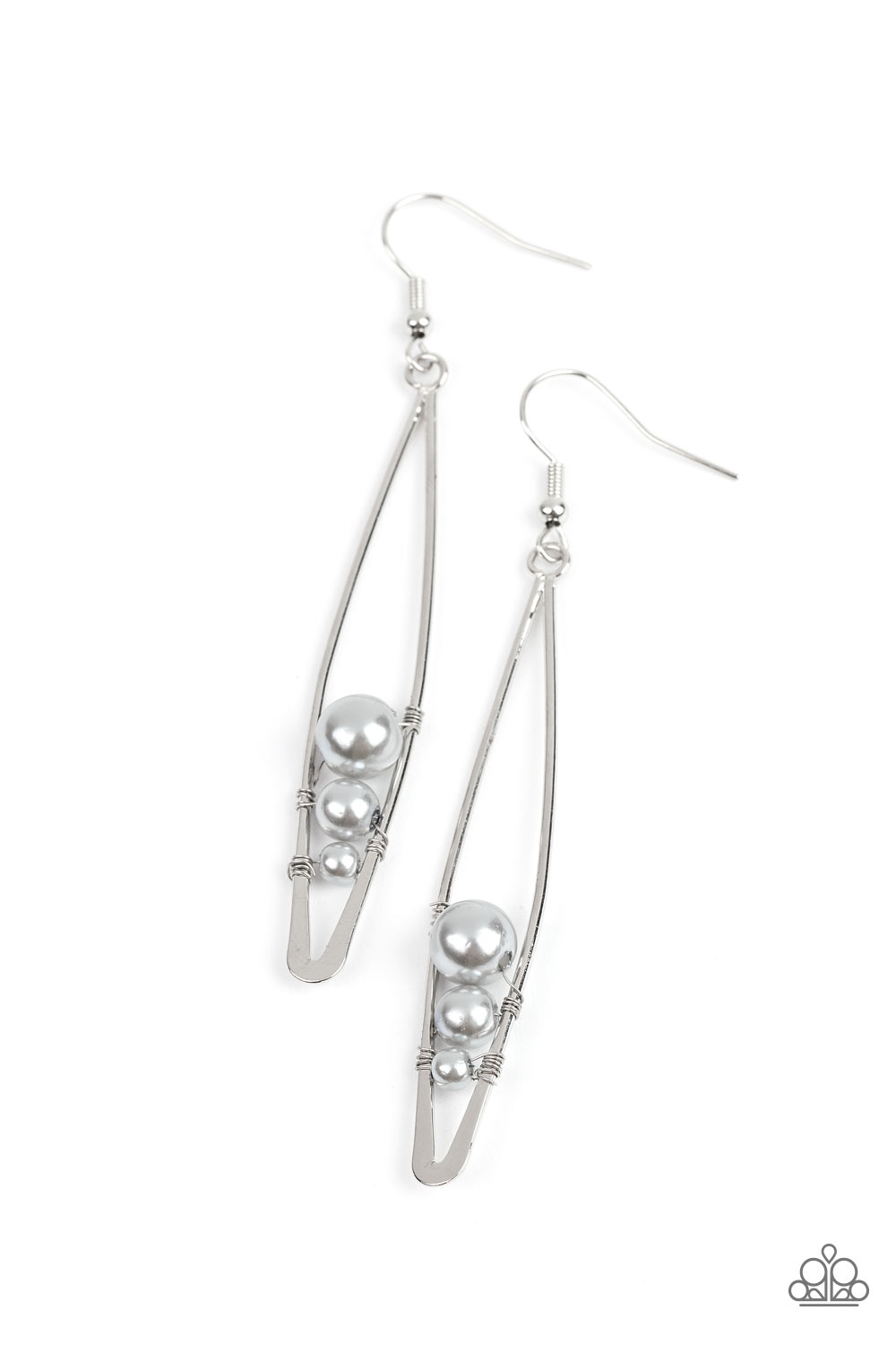 Atlantic Allure Silver dangle earrings