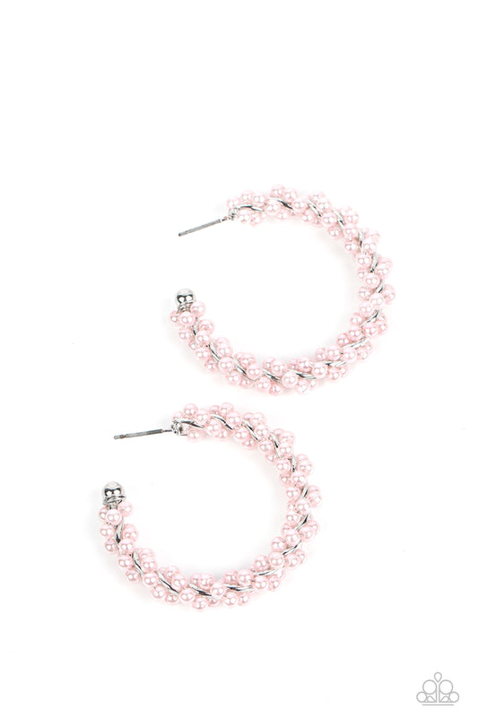 Yacht Royale Pink hoop earrings