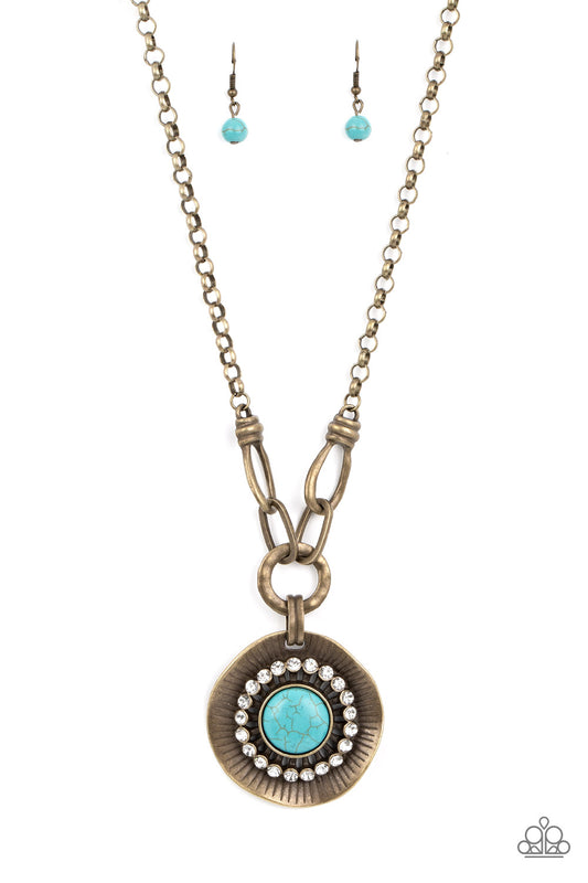 Badlands Treasure Hunt Brass pendant necklace