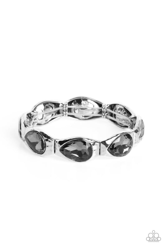Formal Fanfare Silver stretch bracelet