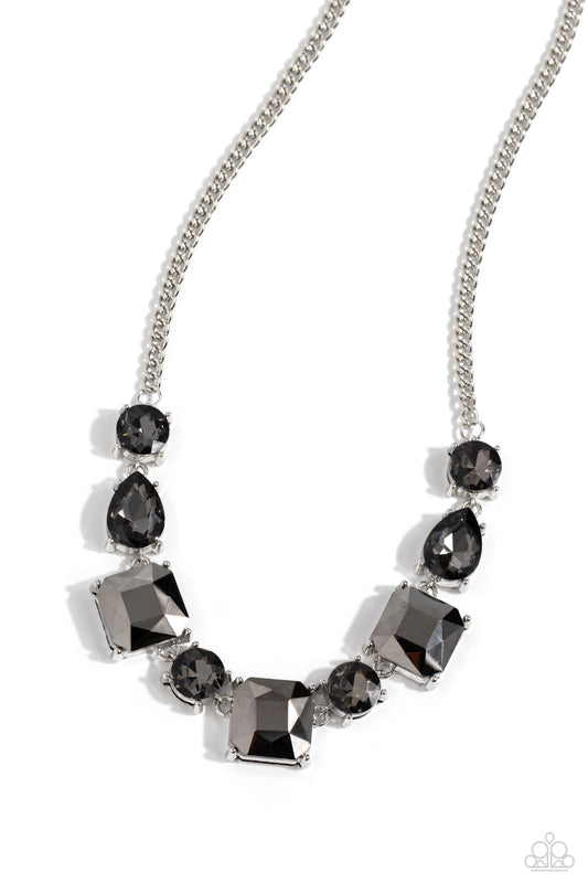 Elevated Edge Silver statement necklace