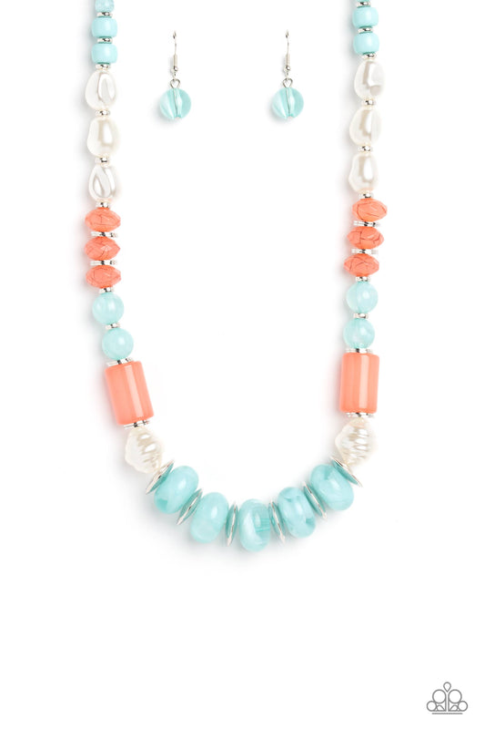 A SHEEN Slate Blue statement necklace