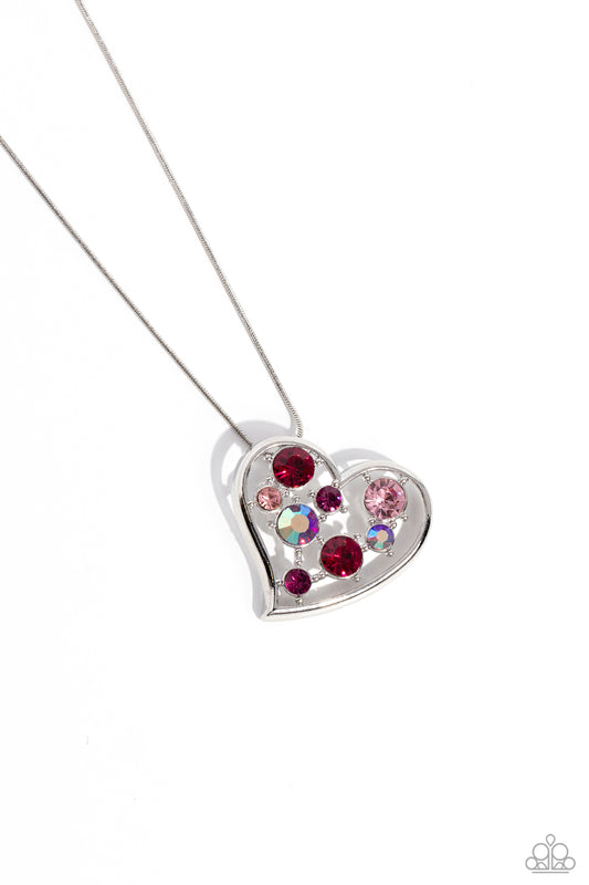 Romantic Recognition Pink statement necklace