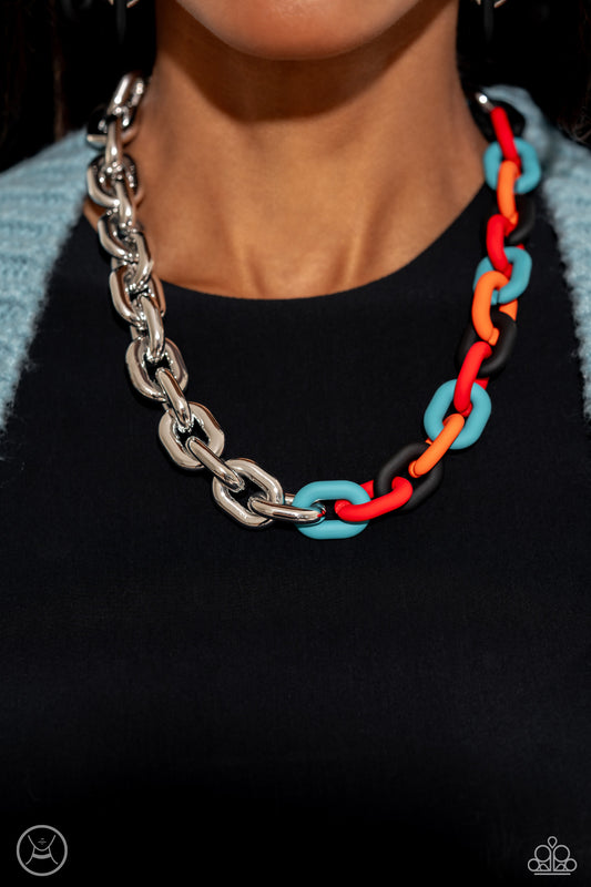 Contrasting Couture Black choker necklace, alternate view