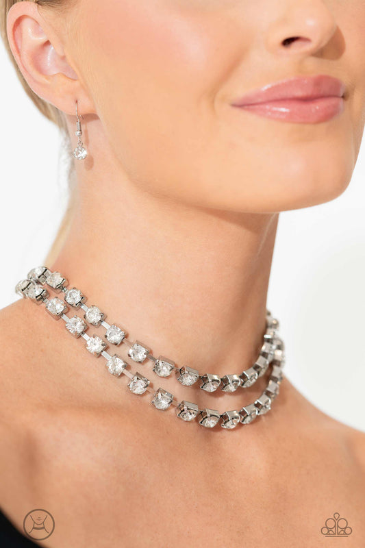 Glistening Gallery White choker necklace, alternate view