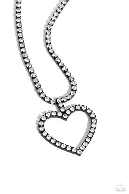 Flirting Fancy Black statement necklace