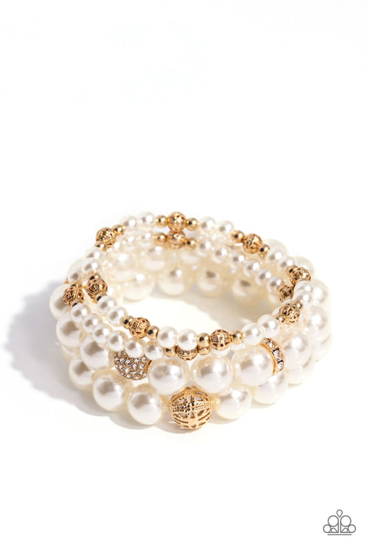 Vastly Vintage Gold stretch bracelet