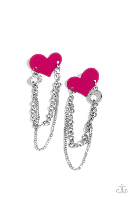 Altered Affection Pink post earrings