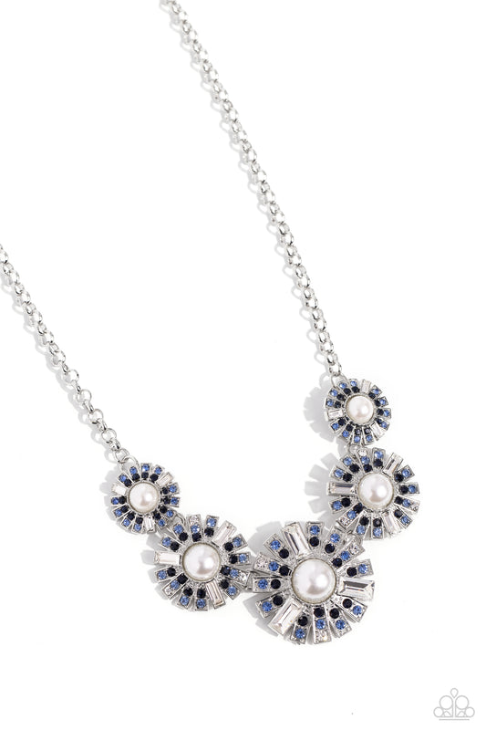 Gatsby Gallery Blue statement necklace