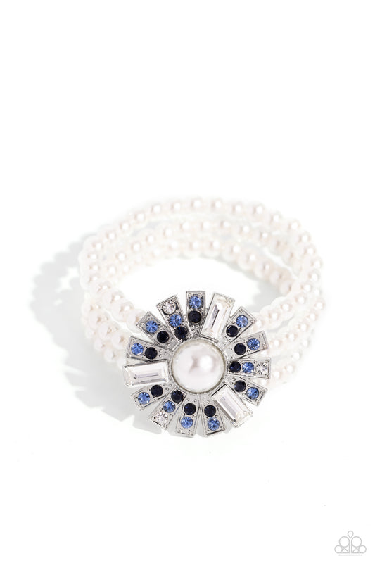 Gifted Gatsby Blue stretch bracelet
