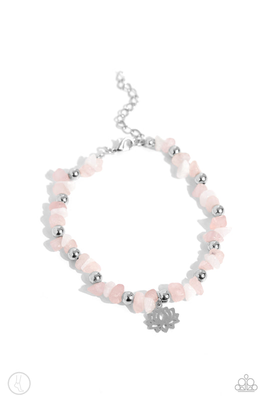 Lotus Landslide Pink anklet