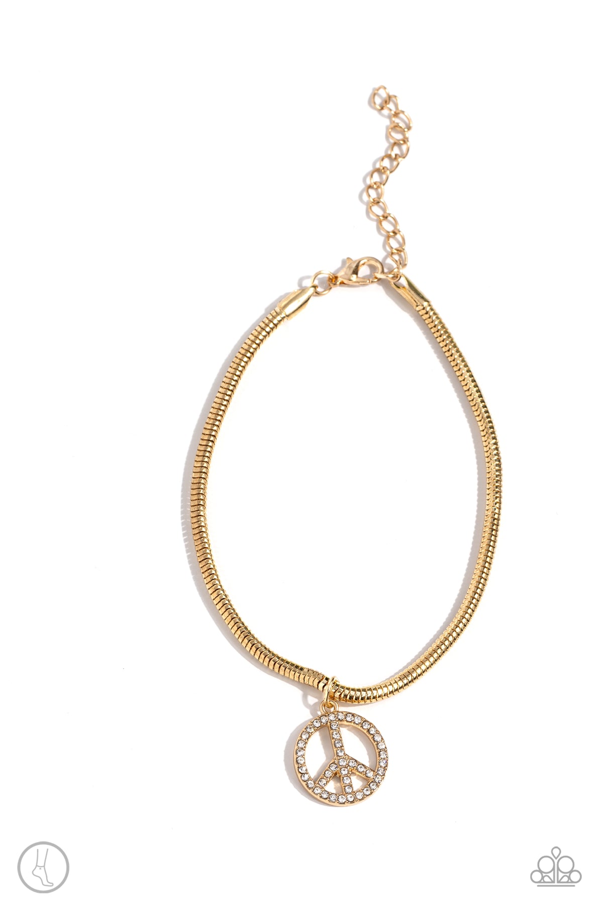 Pampered Peacemaker Gold anklet