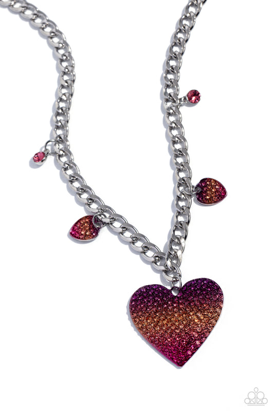 For the Most HEART Pink pendant necklace