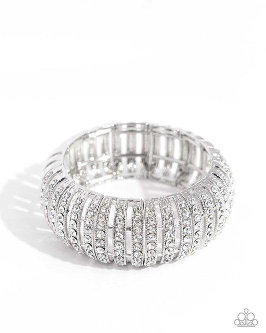 Appealing A-Lister White stretch bracelet