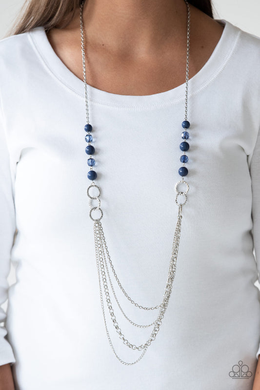 Vividly Vivid Blue statement necklace, alternate view