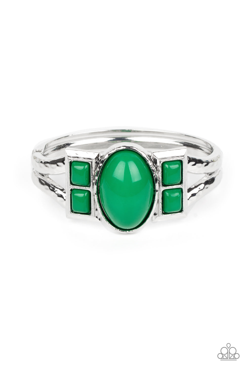 A Touch of Tiki Green bangle bracelet