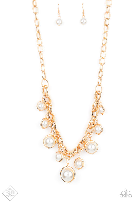 Revolving Refinement Gold statement necklace, alternate view
