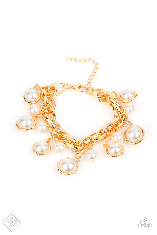 Orbiting Opulence Gold statement bracelet, alternate view