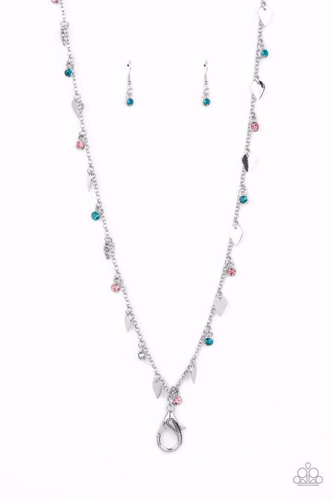Sharp-Edged Shimmer Necklace - Multi