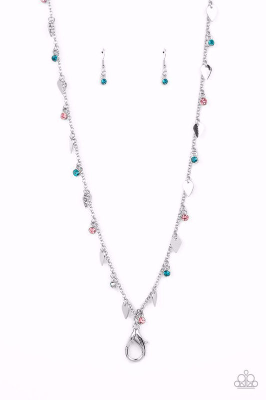Sharp-Edged Shimmer Necklace - Multi