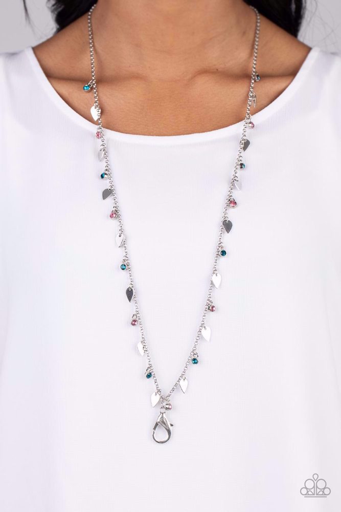 Sharp-Edged Shimmer Necklace - Multi