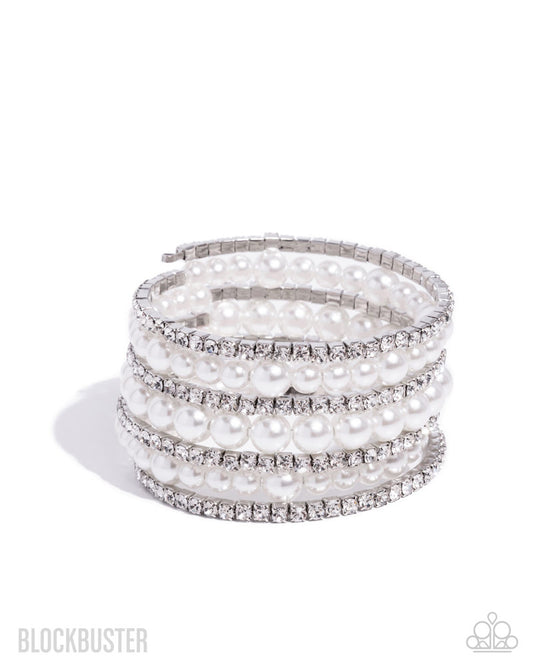Finalized Flair White wrap bracelet, alternate view