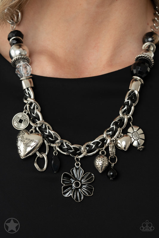 Charmed, I Am Sure Black statement necklace, alternate view
