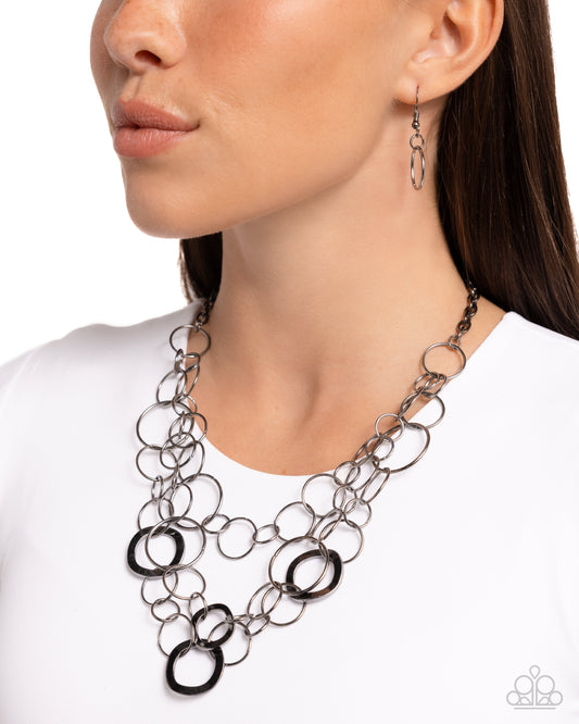Main Street Mechanics Black statement necklace, alternate view