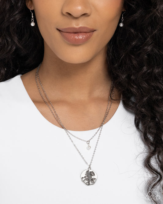 Birthstone Beauty White pendant necklace, alternate view