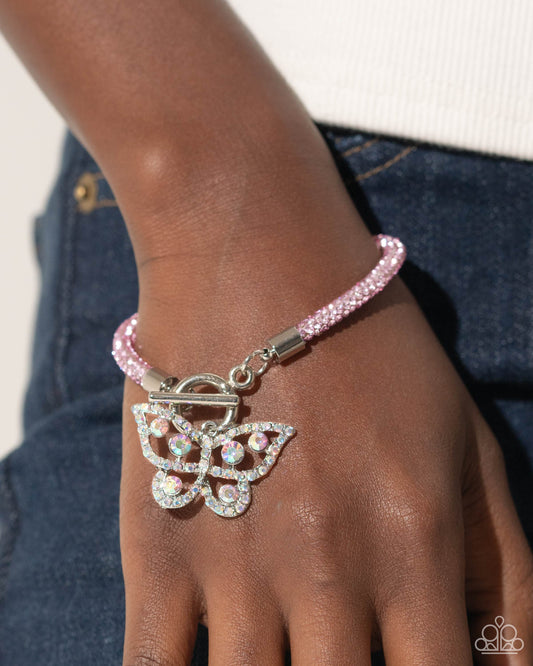 Aerial Appeal Pink statement bracelet, alternate view