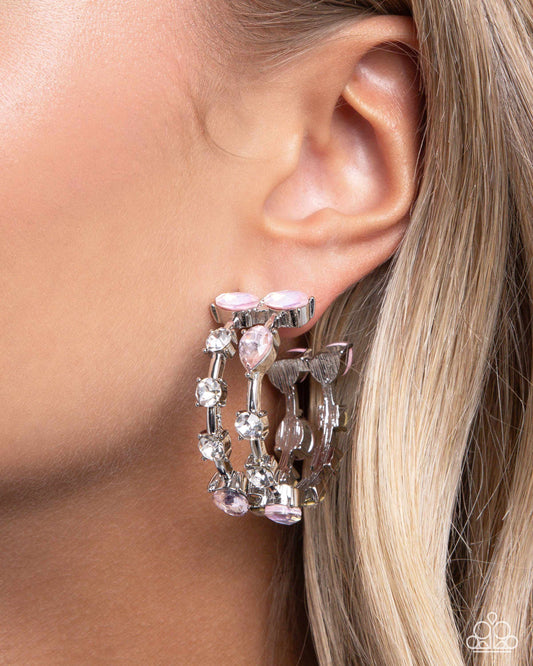 5th Avenue Fare Pink hoop earrings, alternate view