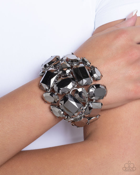 Chic Coronation Silver statement bracelet, alternate view