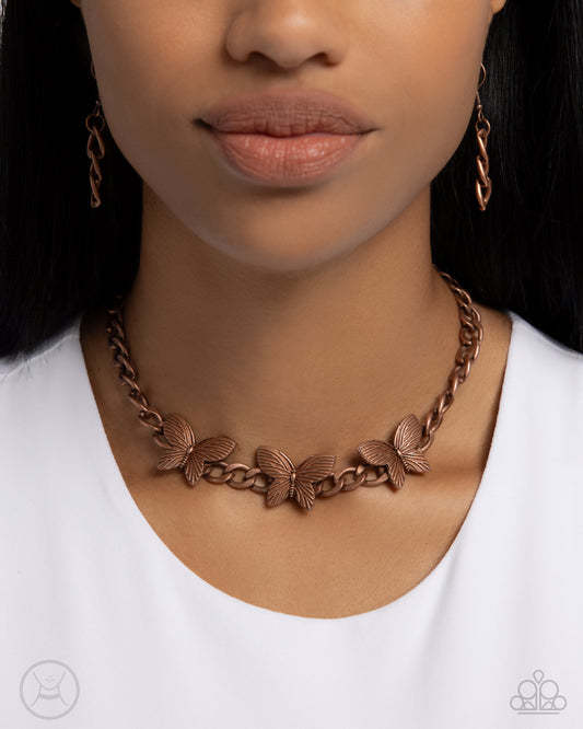 Aerial Ambition Copper choker necklace, alternate view