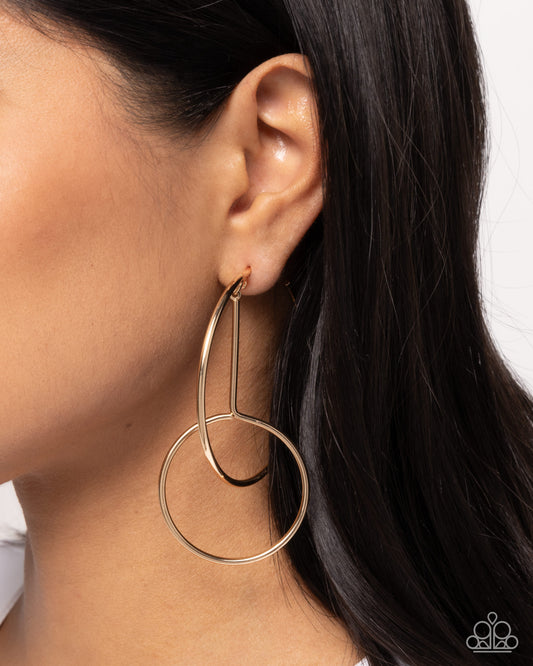 Dreaming of Hoops Gold hoop earrings, alternate view