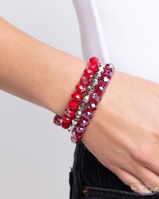 Memorable Makeover Red wrap bracelet, alternate view